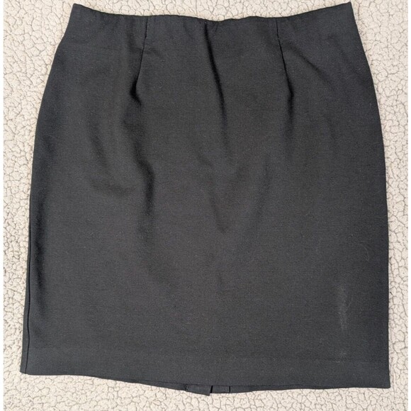 J. JILL Skirt Black Ponte Knit Pull-On Pencil Skirt Size Small *see desc* - Picture 1 of 10